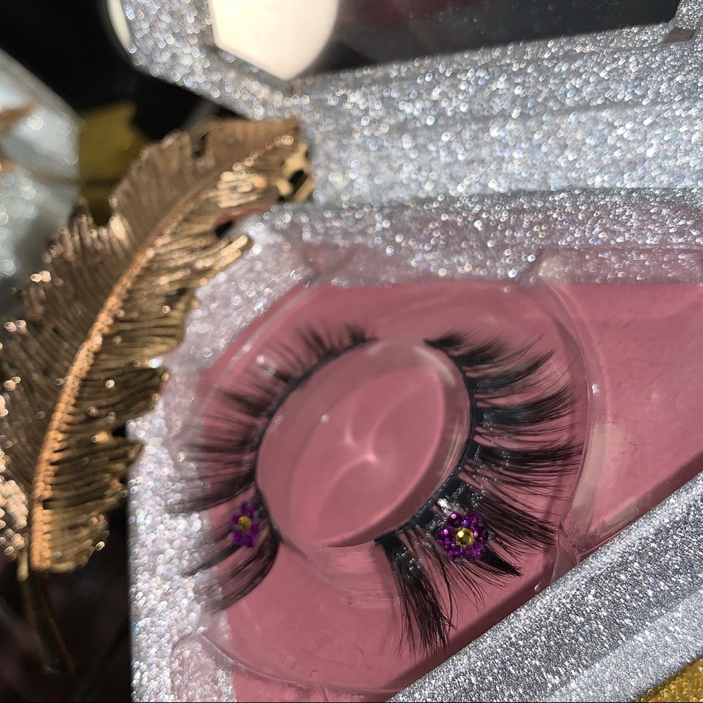 Rhinestone mink lashes